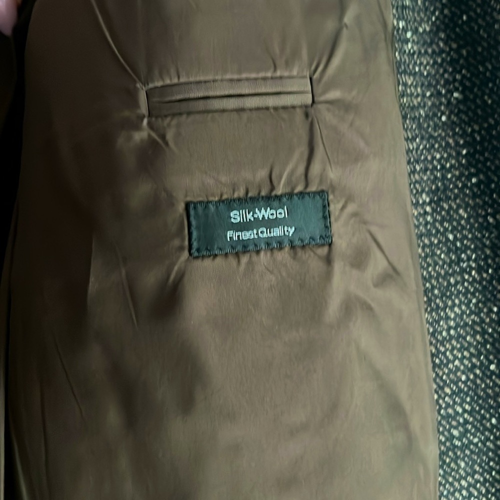 Hugo Boss Wool Coat Brown/Black 34long — image 8 of 8